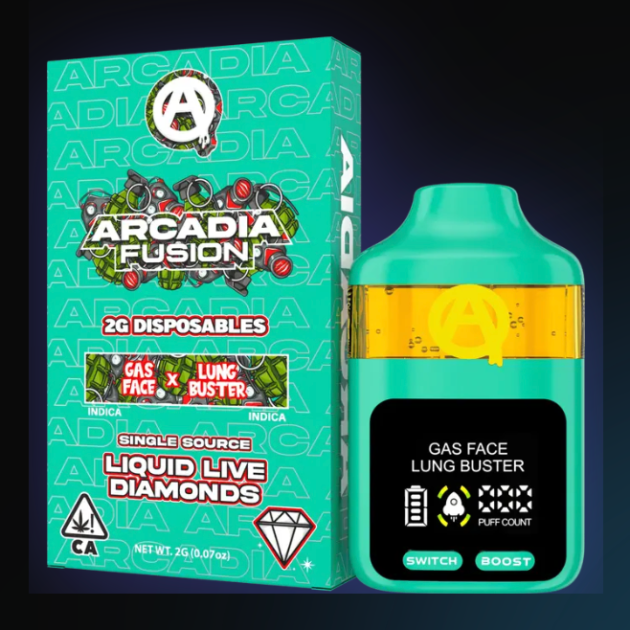 Arcadia Fusion Disposable Gas Face - 2G Vape Official Stor