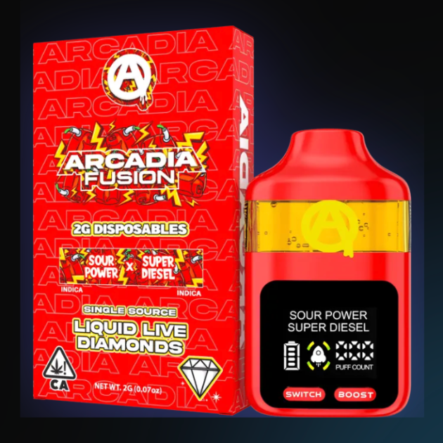 Arcadia Fusion Disposable Sour Power - 2G Vape Official S